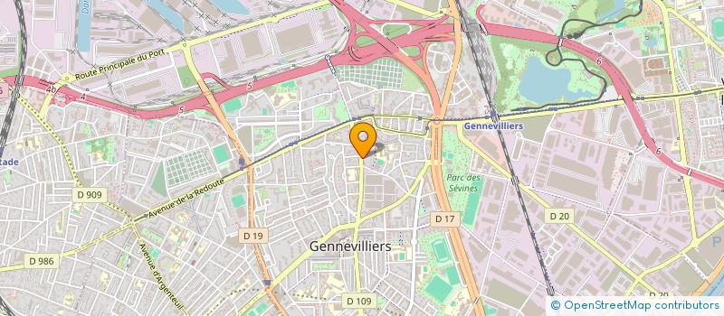 localisation de l'entreprise IND. LHOTE ET BONNIN à GENNEVILLIERS