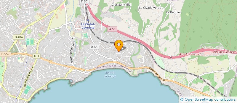 localisation de l'entreprise IND LMNP FALCO  LA CIOTAT