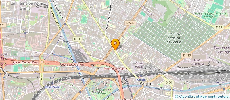 localisation de l'entreprise IND LOUCHARD REP PAR MLLE TROCHU DENISE  PANTIN