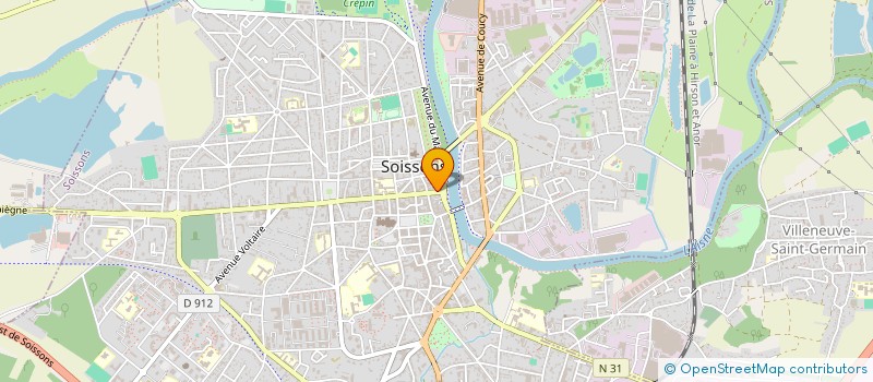 localisation de l'entreprise IND LUVI à SOISSONS