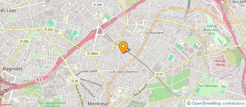localisation de l'entreprise IND MARCHEWA à MONTREUIL