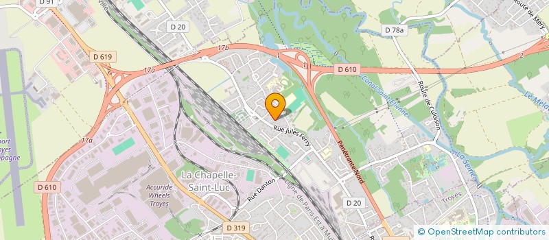 localisation de l'entreprise IND MEGUEBEL - TISSERANT  LA CHAPELLE-SAINT-LUC