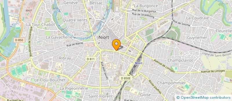 localisation de l'entreprise IND MEMETEAU-VERDIER à NIORT
