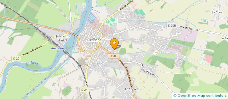 localisation de l'entreprise IND MILLIERE-DEOLIVEIRA  AUXONNE