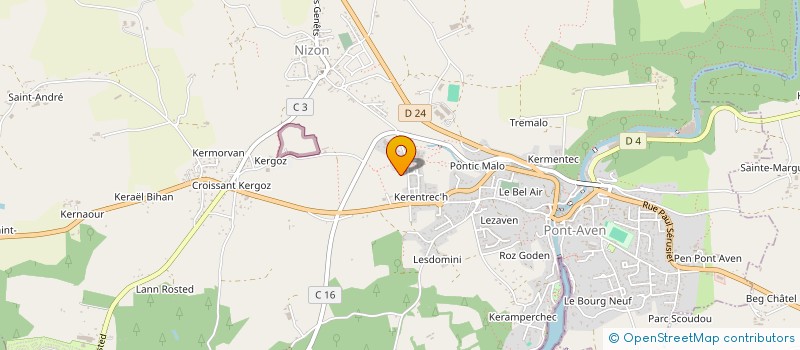 localisation de l'entreprise IND MILLOT PICCOLLI à PONT-AVEN