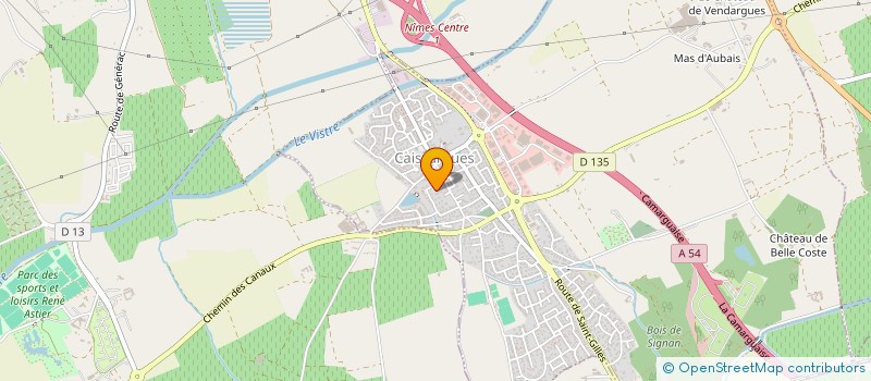 localisation de l'entreprise IND MOREL GUILHAUMON  CAISSARGUES