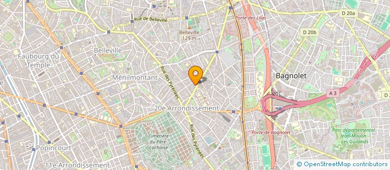 localisation de l'entreprise IND. MR LEFORTIER ANDRE MME DETILLEUX SU  PARIS