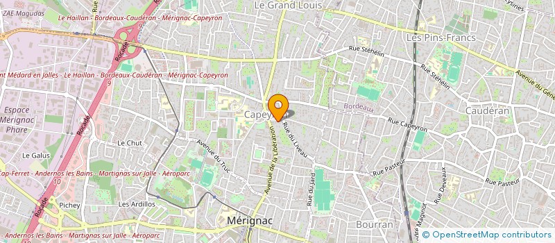 localisation de l'entreprise IND NICOLAS ET JOSEPH TROLONGE  MERIGNAC