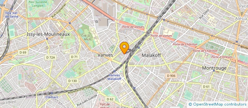 localisation de l'entreprise IND NOEL LEROUX REP PAR MME     LATAPIE  VANVES