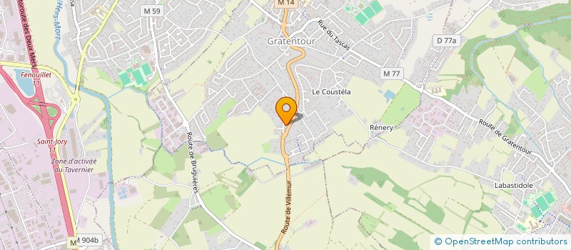 localisation de l'entreprise IND OLIVIER ARMENGAUD-CHRISTINE AGROS  GRATENTOUR