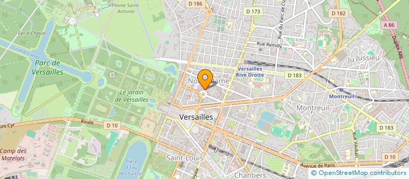 localisation de l'entreprise IND. PARCIENT LEGLAIVE à VERSAILLES