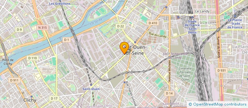localisation de l'entreprise IND POUZET GONZAGUE & ASTRID à SAINT-OUEN-SUR-SEINE