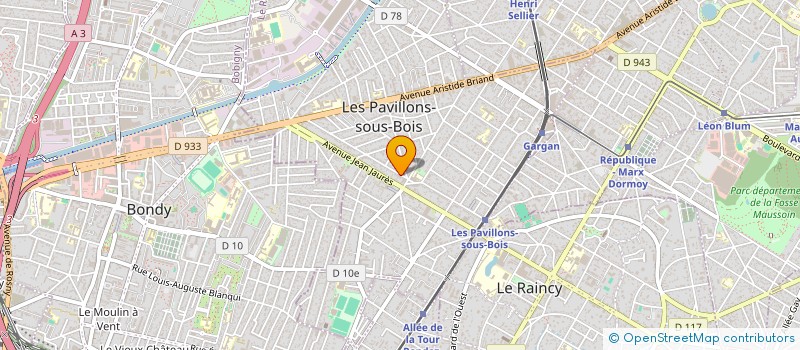 localisation de l'entreprise IND QUILLET REP PAR SA CABINET A FERRIER à LES PAVILLONS-SOUS-BOIS