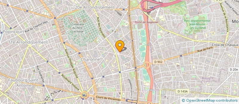 localisation de l'entreprise IND. RAPIN 3 RUE DU CLOS 75020 PARIS  PARIS