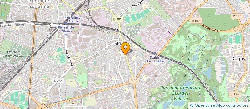 localisation de l'entreprise IND RIETTE REP PAR SARL AGENCE MODERNE à STAINS