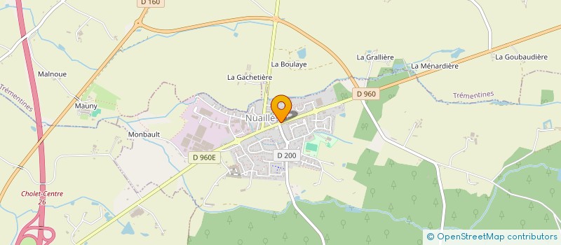 localisation de l'entreprise IND RODRIGUES  NUAILLE