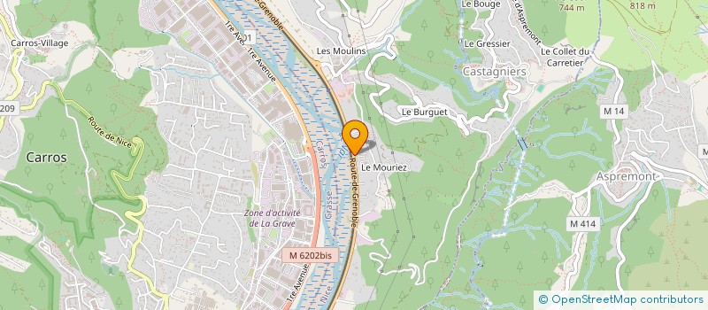 localisation de l'entreprise IND SPINELLI JB CAPPAN JOSETTE  CASTAGNIERS