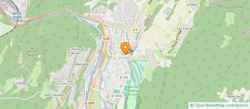 localisation de l'entreprise IND TRAVERS SERRAIL  MONTELIMAR