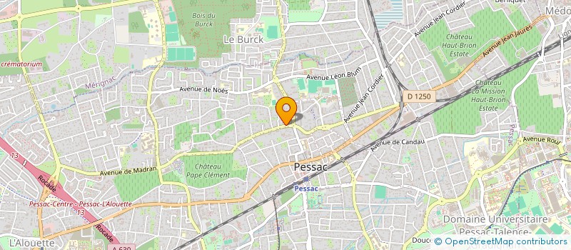 localisation de l'entreprise IND WANGERMEZ THIEBAUT LMNP à PESSAC