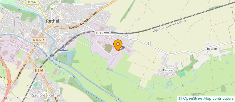 localisation de l'entreprise IND ZEDRYSCRALZ  RETHEL