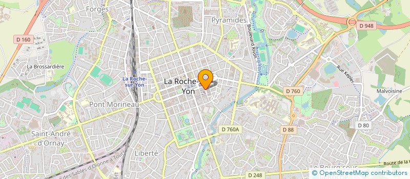 localisation de l'entreprise INDA à LA ROCHE-SUR-YON