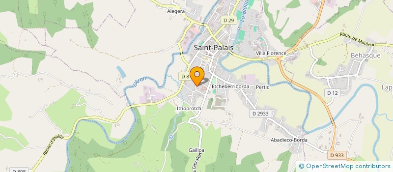 localisation de l'entreprise INDA-BI à SAINT-PALAIS