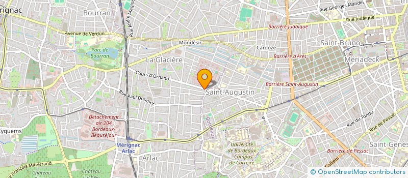 localisation de l'entreprise INDA GROUPE  MERIGNAC