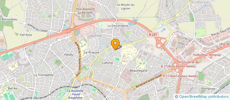 localisation de l'entreprise INDAL  LA ROCHELLE