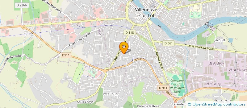 localisation de l'entreprise INDALO  VILLENEUVE-SUR-LOT