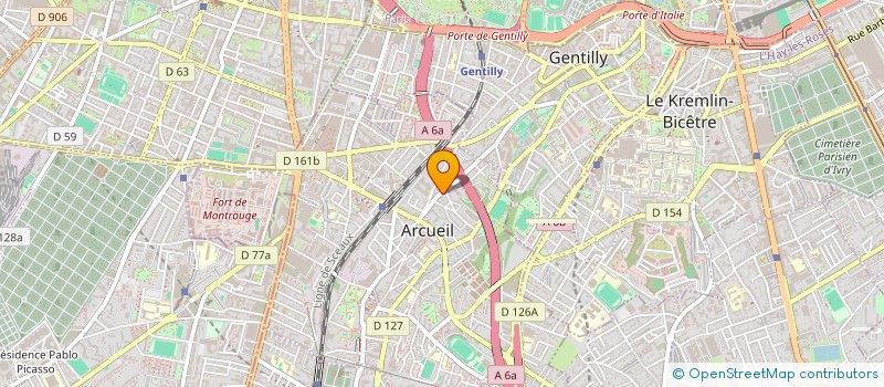localisation de l'entreprise INDALO à ARCUEIL