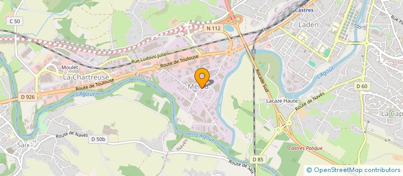 localisation de l'entreprise INDALO  CASTRES