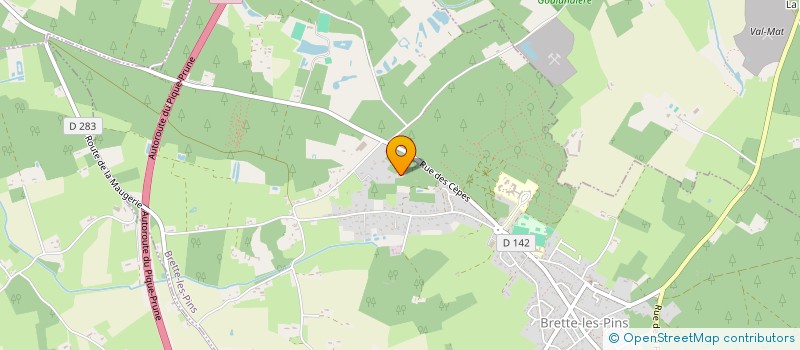 localisation de l'entreprise INDALO  BRETTE-LES-PINS