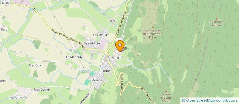 localisation de l'entreprise INDALO (DESIGN GRAPHIQUE)  VAL-REVERMONT