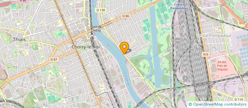 localisation de l'entreprise INDAMIX à CHOISY LE ROI