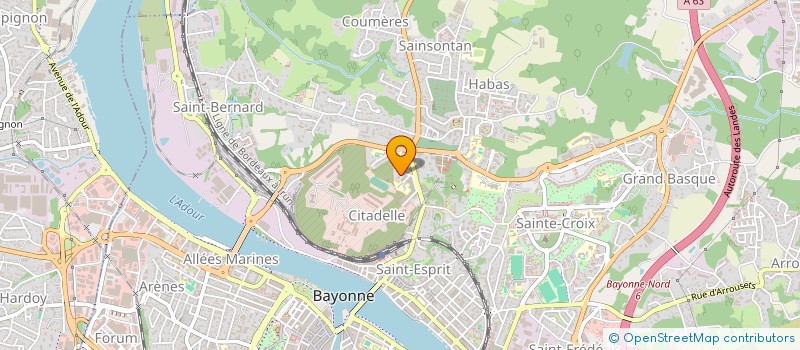 localisation de l'entreprise INDART CHARPENTE  BAYONNE