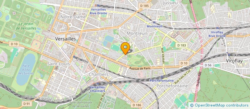 localisation de l'entreprise INDB PROJECTS à VERSAILLES