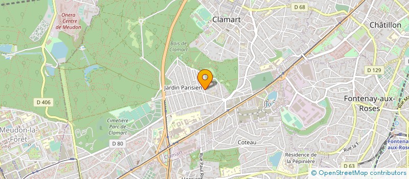 localisation de l'entreprise INDE K à CLAMART