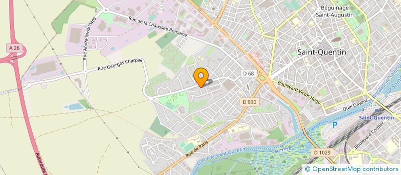 localisation de l'entreprise INDECOSA CGT AISNE à SAINT QUENTIN
