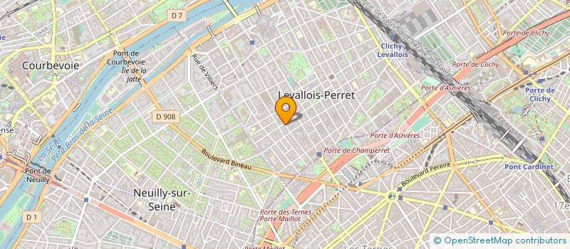 localisation de l'entreprise INDEED PRODUCTIONS à LEVALLOIS-PERRET
