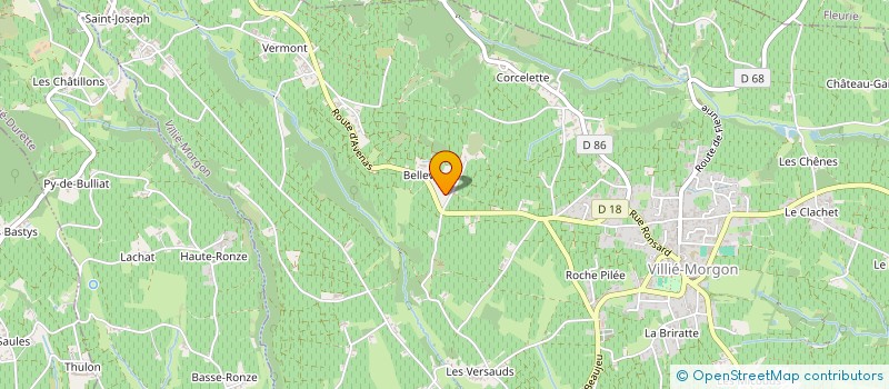 localisation de l'entreprise INDEFIP  VILLIE-MORGON