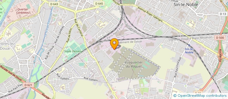 localisation de l'entreprise INDELEC à DOUAI