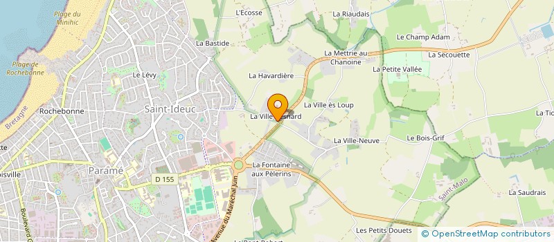 localisation de l'entreprise INDEMNE HOLDING à SAINT-MALO