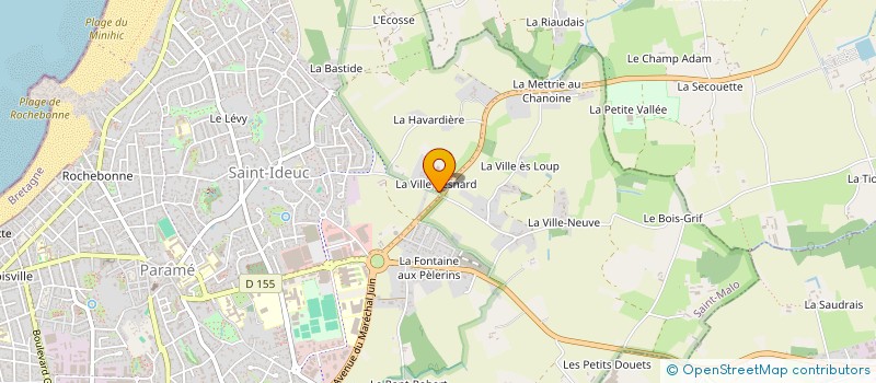 localisation de l'entreprise INDEMNE PROTECTION  SAINT-MALO