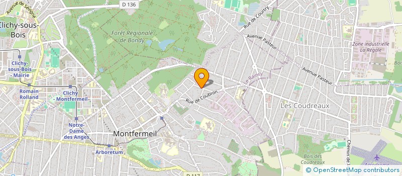 localisation de l'entreprise INDEPEN-DANSE à MONTFERMEIL