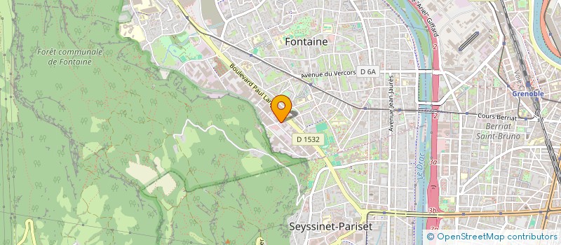 localisation de l'entreprise INDEPENDANCE IMMOBILIER  FONTAINE