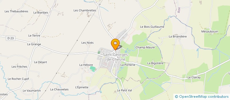 localisation de l'entreprise INDEPENDANTE DE ST GEORGES DE CHESNE  RIVES-DU-COUESNON