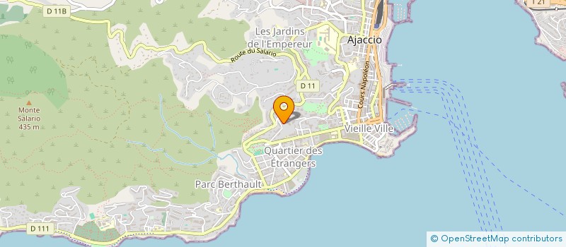 localisation de l'entreprise INDEPENTEMPS à AJACCIO