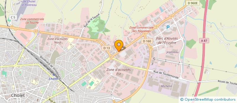 localisation de l'entreprise INDEPIMMO à CHOLET