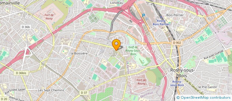 localisation de l'entreprise INDEPOL ENVIRONNEMENT à MONTREUIL