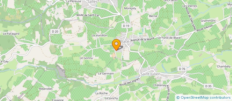 localisation de l'entreprise INDERIS  BLACE